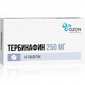 Купить тербинафин, таблетки 250мг, 14 шт в Семенове