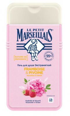 Купить le petit marseillais (ле петит марселл) гель для душа малина и пион, 250мл в Семенове