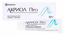 Купить акриол про, крем для местного и наружного применения 2,5%+2,5%, туба 30г в Семенове