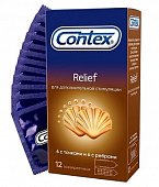 Купить contex (контекс) презервативы relief рельефные 12шт в Семенове