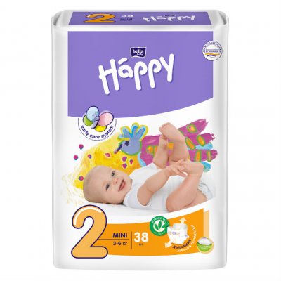 Купить bella baby happy (белла) подгузники 2 мини 3-6кг 38 шт в Семенове