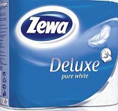 Купить зева (zewa) делюкс бумамага туалетная 3-х слойная белая, рулон 4шт в Семенове