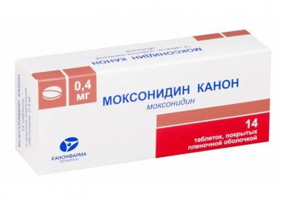 Купить моксонидин-канон, таблетки, покрытые пленочной оболочкой 0,4мг, 14 шт в Семенове