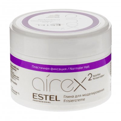Купить estel (эстель) глина для моделирования волос с матовым эффектом пластичной фиксации airex, 65мл в Семенове