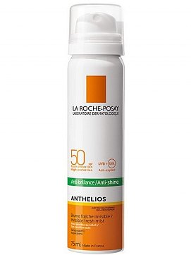 La Roche-Posay Anthelios (Ля Рош Позе) спрей-вуаль для лица матирующая SPF50+, 75мл