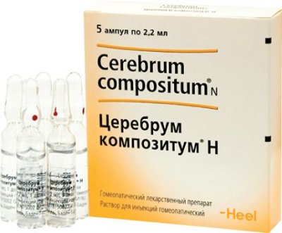 Купить церебрум композитум н, раствор для инъекций гомеопатический 2,2мл, 5шт в Семенове