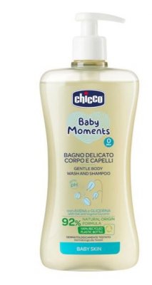 Купить chicco baby moments (чикко) пена для тела и волос нежная детская 500мл в Семенове