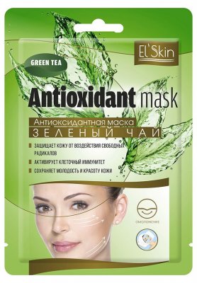 Купить el'skin (элскин) маска тканевая антиоксидантная зеленый чай, 15г в Семенове