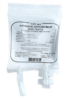 Купить аминокапроновая кислота, раствор для инфузий 50мг/мл, контейнер 100мл в Семенове