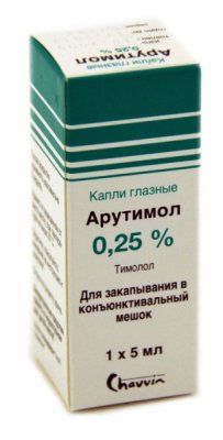 Купить арутимол, гл.капли 0.25% 5мл фл №1 (анкерфарм, германия) в Семенове