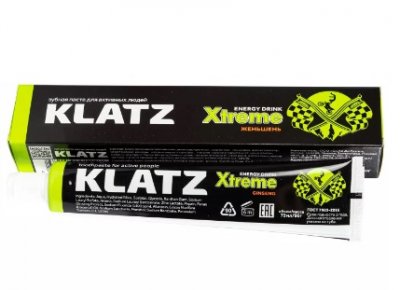 Купить klatz (клатц) зубная паста xtreme energy drink женьшень, 75мл в Семенове