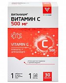 Купить витамин с 500мг витаниум, таблетки массой 1120мг, 30 шт бад в Семенове