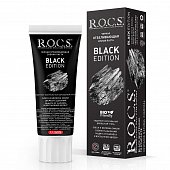 Купить рокс (r.o.c.s) зубная паста блэк эдишн черная отбеливающая 74г в Семенове