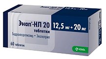Купить энап-нл, таблетки 20мг+12,5мг, 60 шт в Семенове