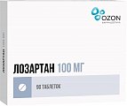 Купить лозартан, таблетки, покрытые пленочной оболочкой 100мг, 90 шт в Семенове