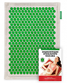 Купить аппликатор массажер медицинский тибетский на мягкой подложке 41х60 см, зеленый в Семенове