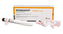 Купить примапур, раствор для подкожного введения 66мкг/1,5мл шприц-ручка 1шт + игла 10шт в Семенове