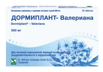 Купить дормиплант-валериана, таблетки покрытые пленочной оболочкой 500мг, 25шт в Семенове