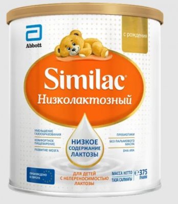 Купить симилак (similac) низколактозный, смесь молочная, с рождения 375г в Семенове