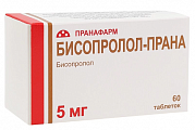 Купить бисопролол-прана, таблетки, покрытые пленочной оболочкой 5мг, 60 шт в Семенове