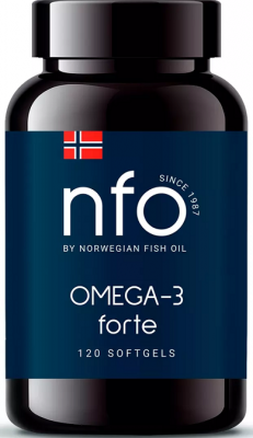 Купить норвегиан фиш оил (nof) омега-3 форте, капсулы 1384мг, 120 шт бад в Семенове