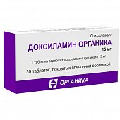 Купить доксиламин, таблетки, покрытые пленочной оболочкой 15мг, 30 шт в Семенове