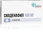 Купить силденафил, таблетки, покрытые пленочной оболочкой 100мг, 4 шт в Семенове