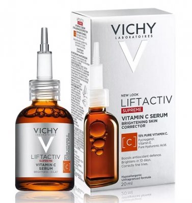 Купить vichy liftactiv supreme (виши) сыворотка концентрованная с витамином с для сияния кожи 20 мл в Семенове