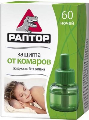 Купить раптор жидкость от комаров без запаха 60 ночей в Семенове