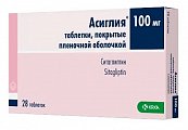 Купить асиглия, таблетки покрытые пленочной оболочкой 100мг, 28шт в Семенове