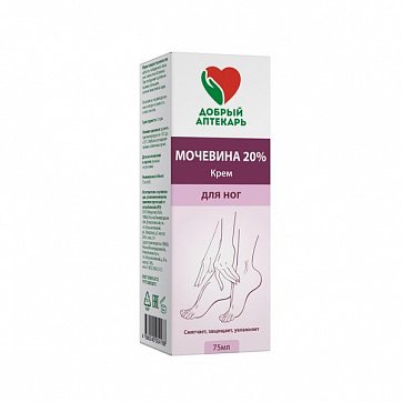 Добрый Аптекарь, крем для ног с мочевиной, 75 мл