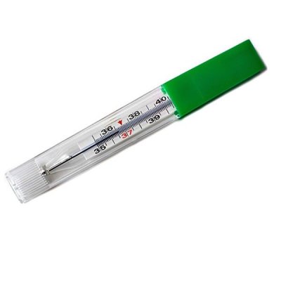 Купить термометр медицинский безртутный стеклянный с колпачком для легкого встряхивания в Семенове