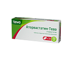 Купить аторвастатин-тева, таблетки, покрытые пленочной оболочкой 20мг, 30 шт в Семенове