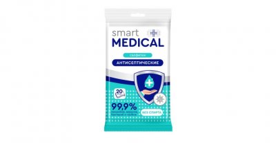 Купить smart medical (смарт медикал) салфетки влажные антисептические 20шт в Семенове
