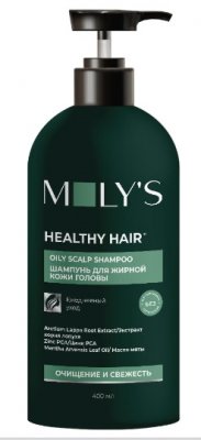 Купить молис (moly's) шампунь для жирной кожи головы, 400мл в Семенове