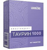 Купить биостандарт таурин 1000 леколайк (lekolike), таблетки массой 600 мг 60шт. бад в Семенове