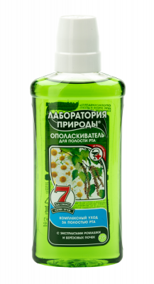 Купить лаборатория природы ополаскиватель для полости рта ромашка и береза, 275мл в Семенове
