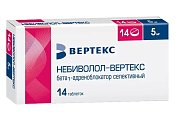 Купить небиволол-вертекс, таблетки 5мг, 14 шт в Семенове