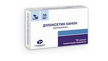 Купить дулоксетин-канон, капсулы кишечнорастворимые 30мг, 14 шт в Семенове