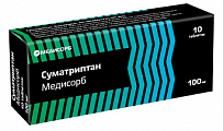 Купить суматриптан медисорб, таблетки покрытые пленочной оболочкой 100мг 10шт в Семенове