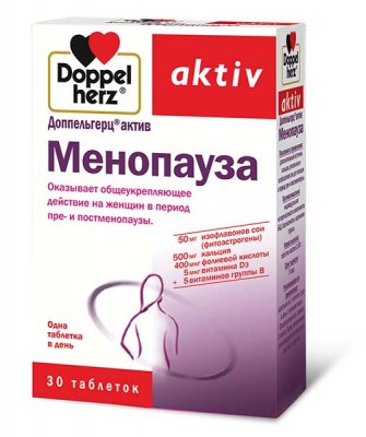Купить doppelherz (доппельгерц) актив менопауза, таблетки, 30 шт бад в Семенове