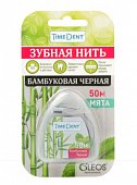 Купить таймдент (timedent) зубная нить бамбуковая черная, 50м в Семенове
