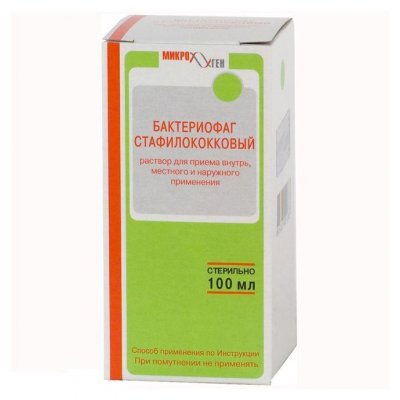 Купить бактериофаг стафилококковый, раствор для приема внутрь, местного и наружного применения, флакон 100мл в Семенове