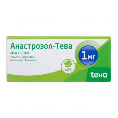 Купить анастрозол-тева, таблетки, покрытые пленочной оболочкой 1мг, 28 шт в Семенове
