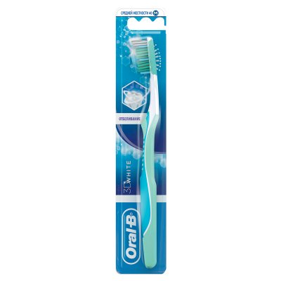 Купить oral-b (орал-би) зубная щетка 3d white отбеливание средняя, 1 шт в Семенове
