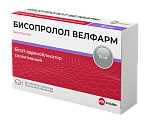 Купить бисопролол велфарм, таблетки, покрытые пленочной оболочкой 10мг, 30 шт в Семенове