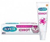 Купить корега крем для фиксации зубных протезов комфорт 40мл в Семенове