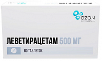 Купить леветирацетам, таблетки, покрытые пленочной оболочкой, 500мг, 60 шт в Семенове