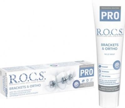 Купить рокс (r.o.c.s) зубная паста pro brackets & ortho, 135г в Семенове