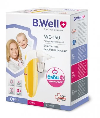 Купить b.well (би велл) аспиратор wc-150 назальный для очищения носа у младенцев и детей в Семенове